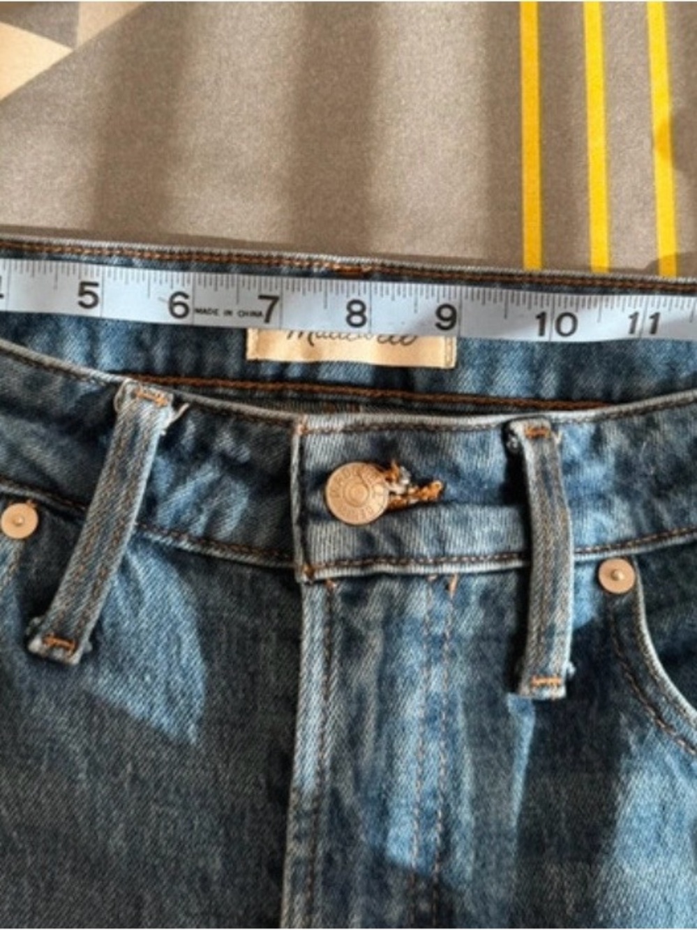 Madewell Light Blue Denim Jeans - Classic Wash - Picture 8 of 9